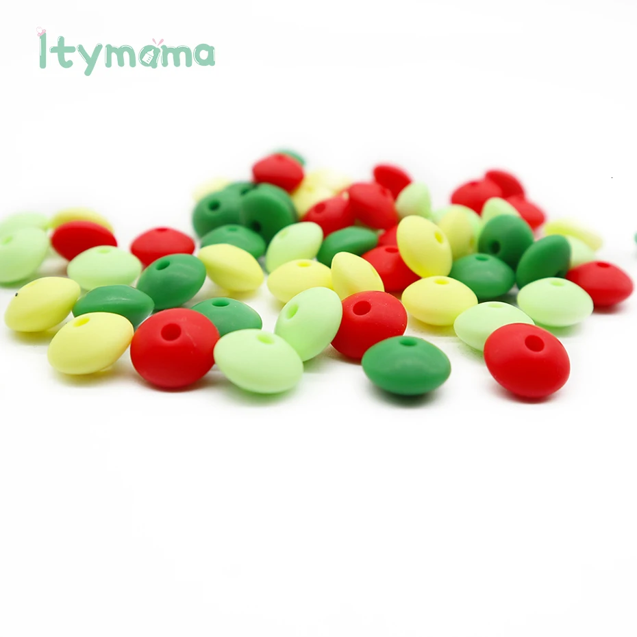 Itymama, 60 шт., пищевые силиконовые счеты, бусины, жемчуг, силиконовые бусины, сделай сам, Прорезывание Зубов, уход за ребенком, ожерелье, соска, цепочка, детский Прорезыватель