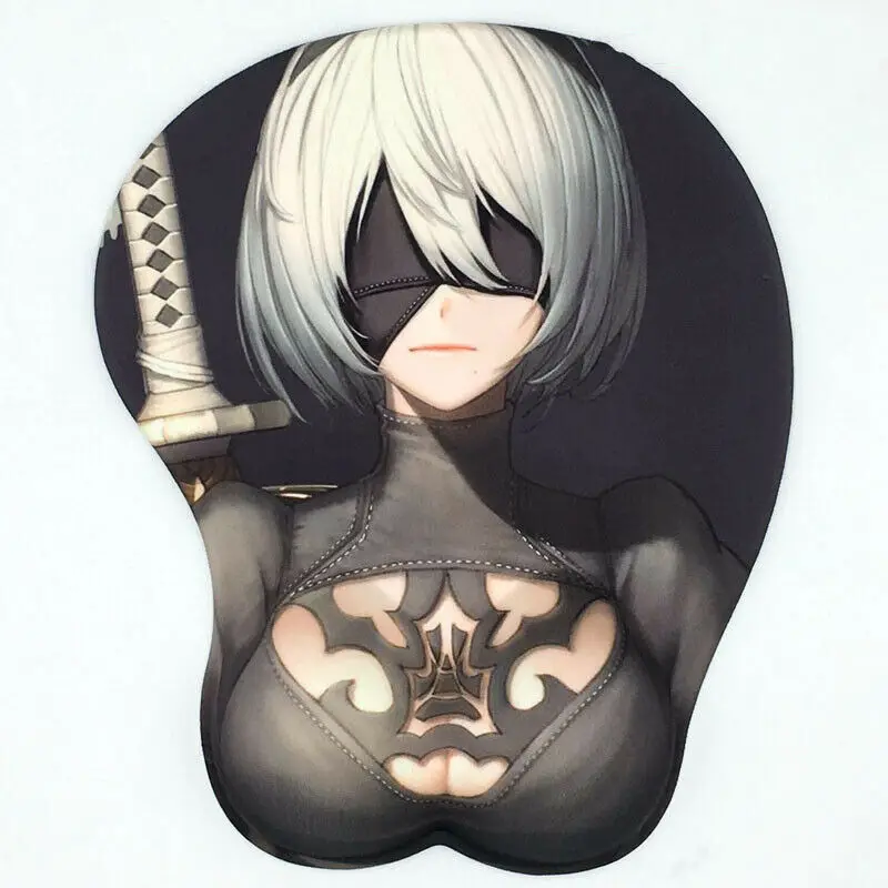 Коврик для мыши NieR:Automata YoRHa No.2 аниме 3D коврик отдыха на запястье большая грудь Otaku