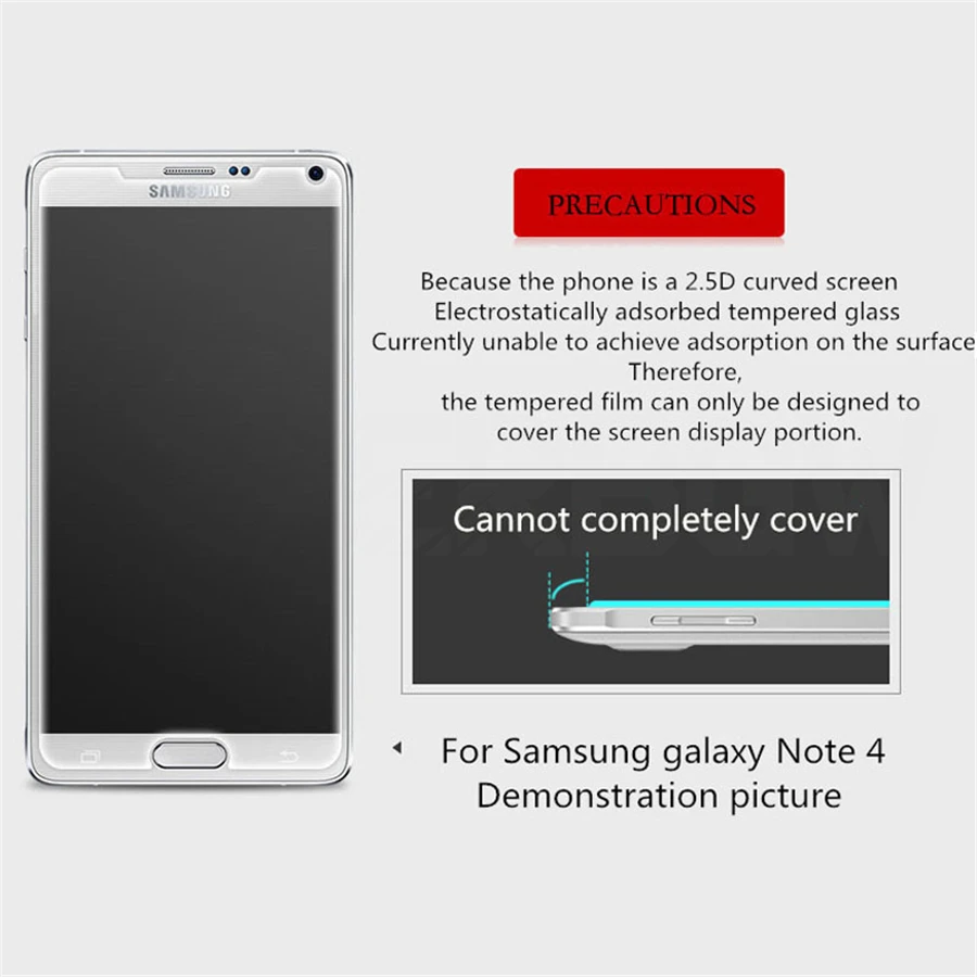 Закаленное Стекло для samsung Galaxy A3 A5 A7 Note 2 3 Экран Защитная пленка для samsung Note 4/Note 5 S6 S5 S7 J3 J5 J7 Стекло