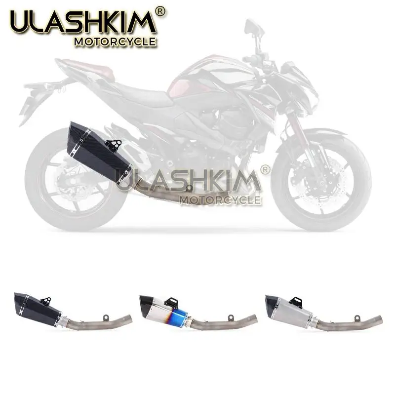 Мотоцикл Полная система глушитель Модифицированная средняя звеньевая труба без