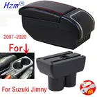 Подлокотник для Suzuki Jimny, внутренние детали 2007-2015, специальные детали, подлокотник для автомобиля, центральный контейнер для хранения с USB светильник кой