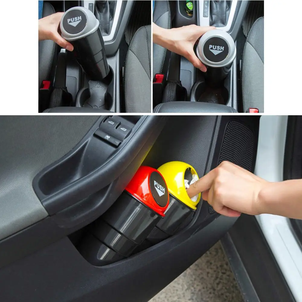 Портативный мини бумажный мусорный контейнер автомобильный пластиковый для