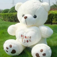 hot 19 giant stuffed animal plush teddy bear cute gift for kid birthday white plush toy tv movie character bear