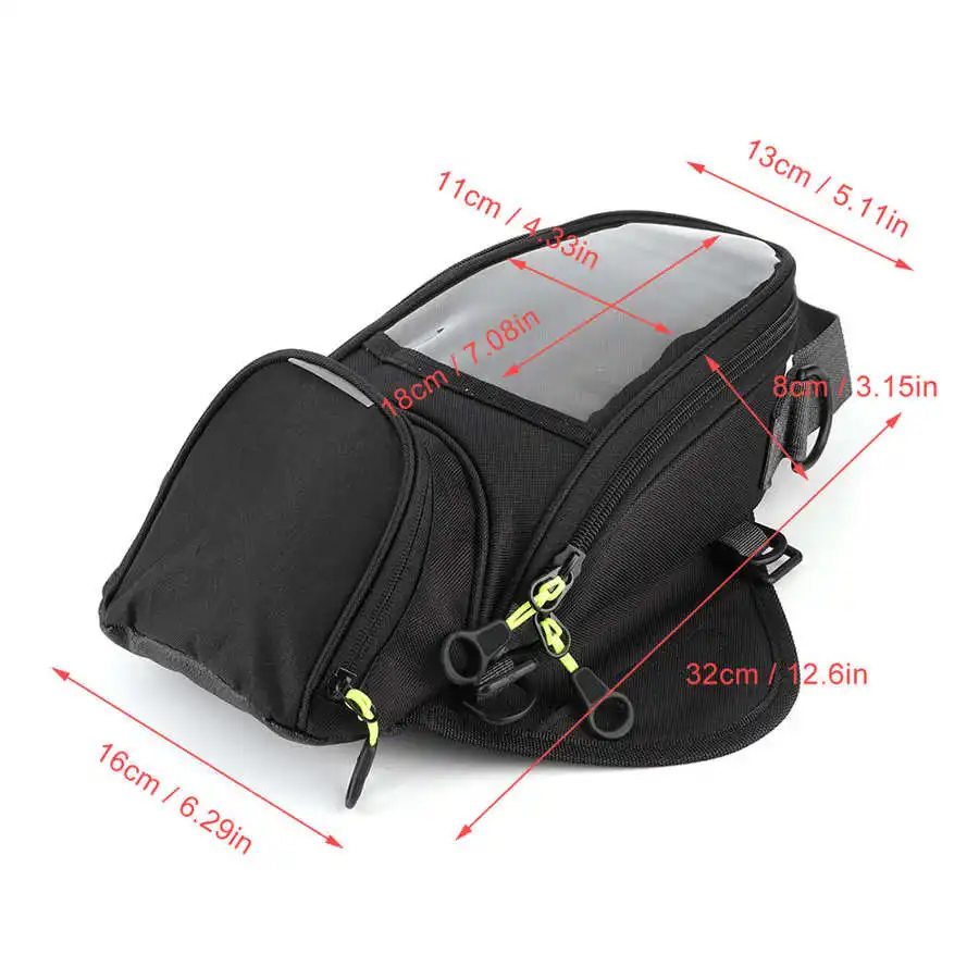 Motorcycle Waterproof Fuel Tank Bag Magnet Navigation Saddlebag Large Transparent Window Backpack | Автомобили и мотоциклы