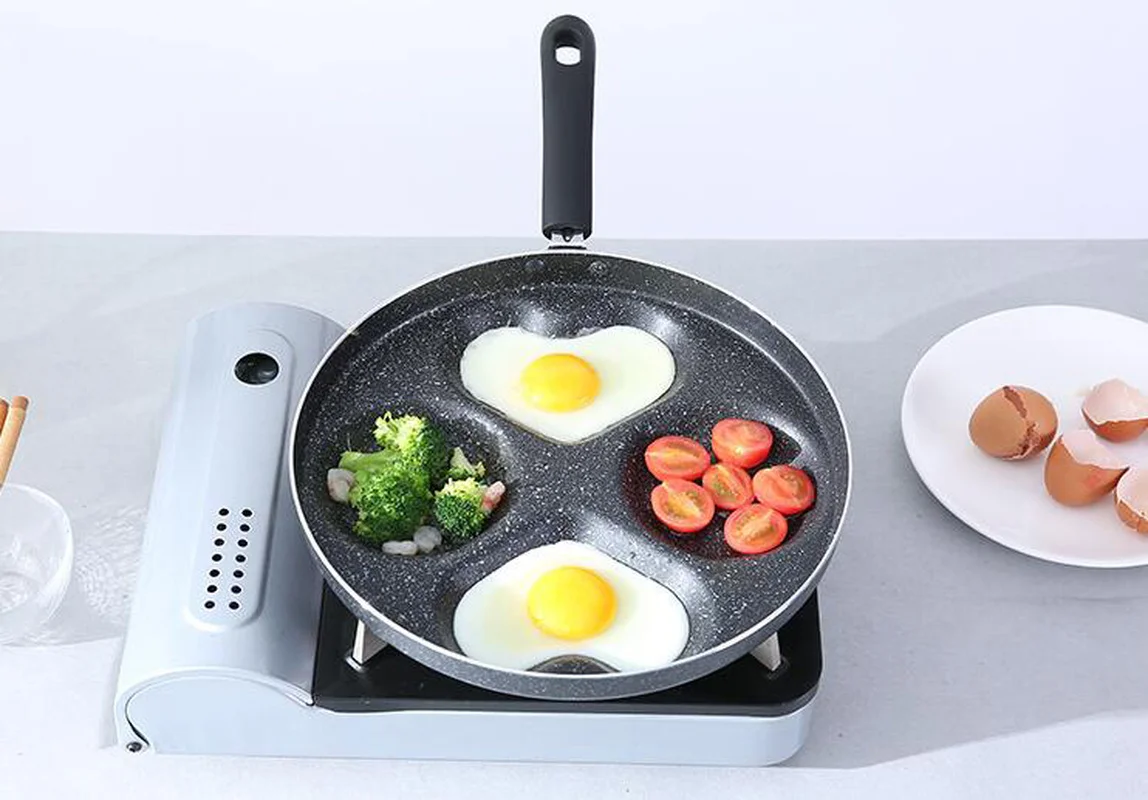 Сковорода для жарки омлет с четырьмя отверстиями устройство приготовления яиц