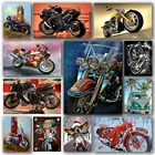 Алмазная мозаика сделай сам, рисование на мотоцикле, абстрактное искусство, полное круглое украшение Стразы, 3d вышивка стразами