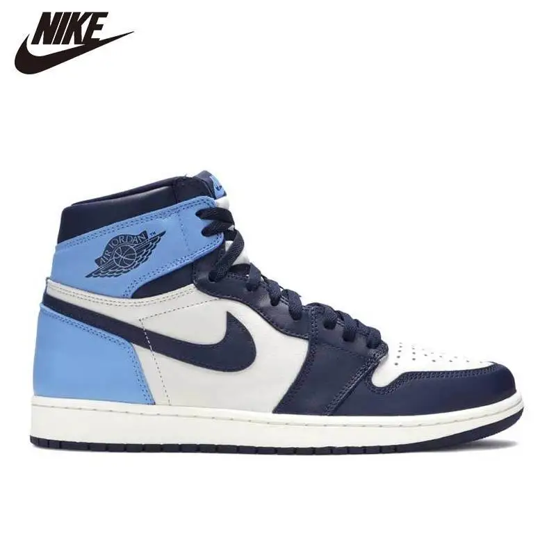 

Original Air Jordan 1 Retro OG Men basketball shoes UNC To Chicago SHADOW OBSIDIAN UNC BLUE CHILL Sports Sneakers