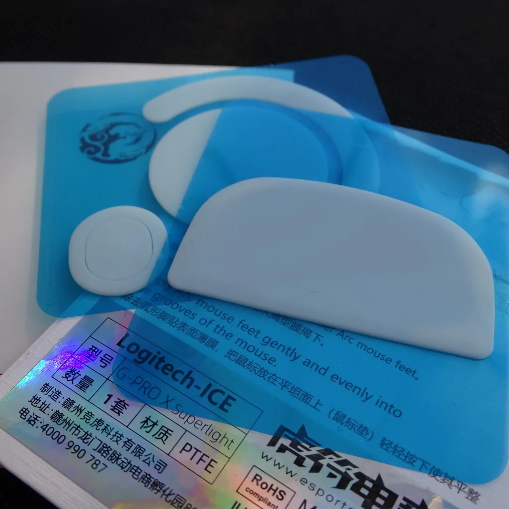

1 Pack Esports Tiger Mouse Skates Mouse Feet For G PRO X Superlight GPX GPW 2nd Generation White Arc 2.0 ICE Mouse glides