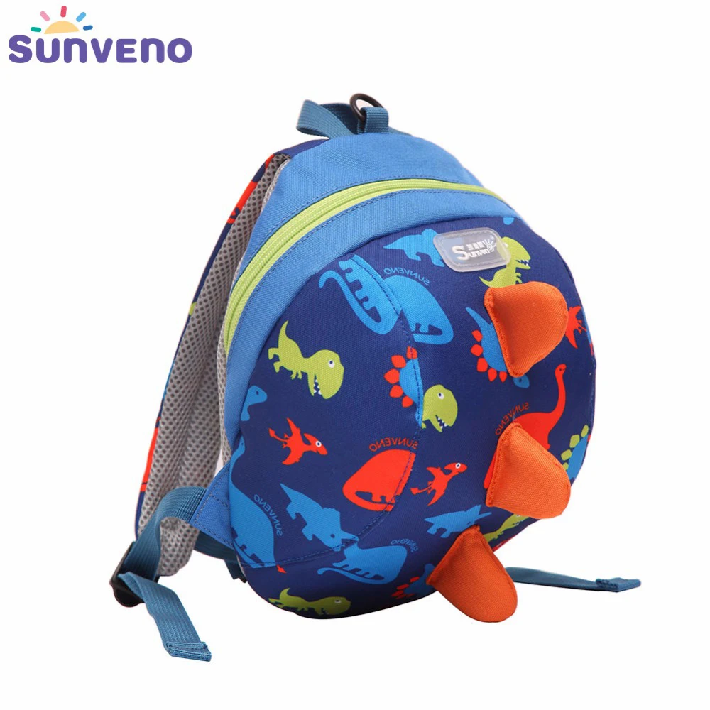 SUNVENO милый мультяшный Детский рюкзак для малышей с ремнем безопасности защитой