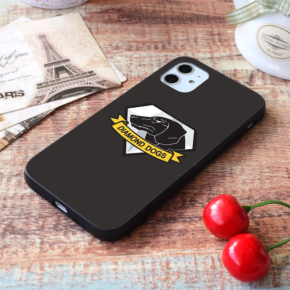 

For iPhone Diamond Dogs (MGSV) Soft TPU Border Apple iPhone Case