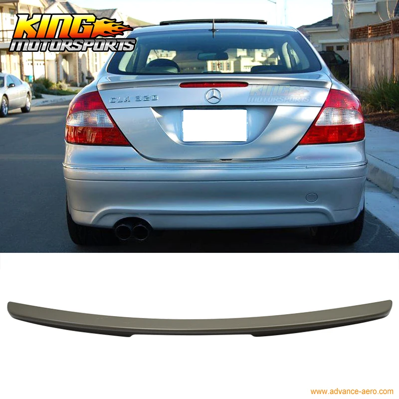 Подходит для 03 08 Benz CLK Class W209 2Dr Coupe AMG Style Неокрашенный ABS спойлер багажника Global