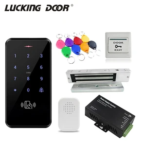 Waterproof Access Control Touch Keypad with DC12V Power Supply
Electronic Lock 125KHz Keyfobs Switch Access Control System Kit