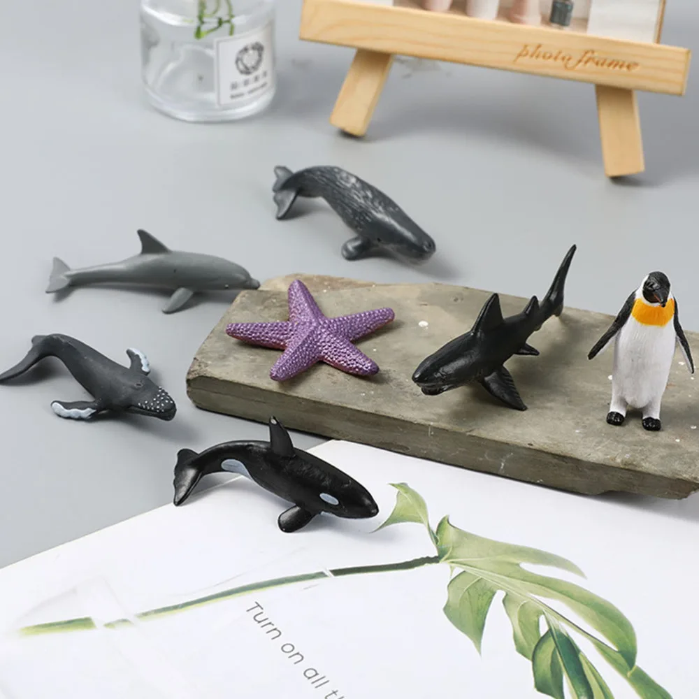 

24Pcs Marine Animal Models Emulation Animal Ornaments Kids Toys (Assorted Color)