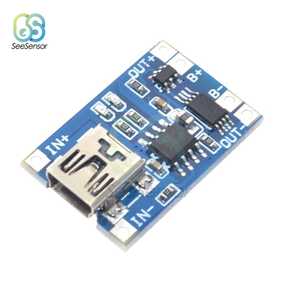 Type-C/Micro/Mini USB 5V 1A 18650 TP4056 литиевый модуль зарядного устройства аккумулятора зарядная плата с защитой двойные функции 1A li-ion