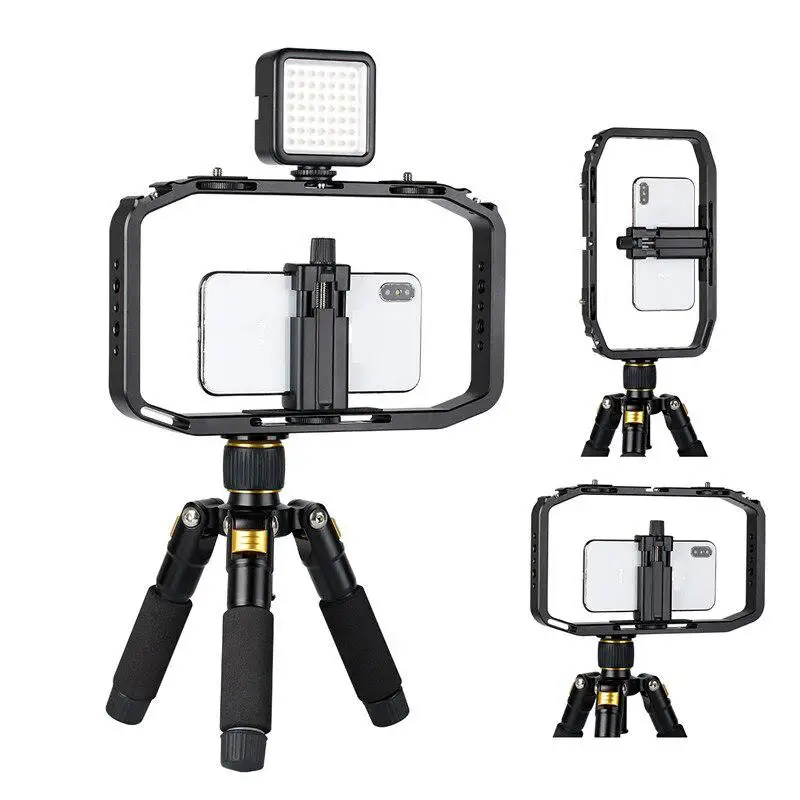 Black Чехол для телефона BEESCLOVER для съемки Canon Nikon iPhone Xs Max X 8 7 Gopro 5 6 7 ручной видеосъемка для DSLR камеры телефона r25 - Цвет: Black
