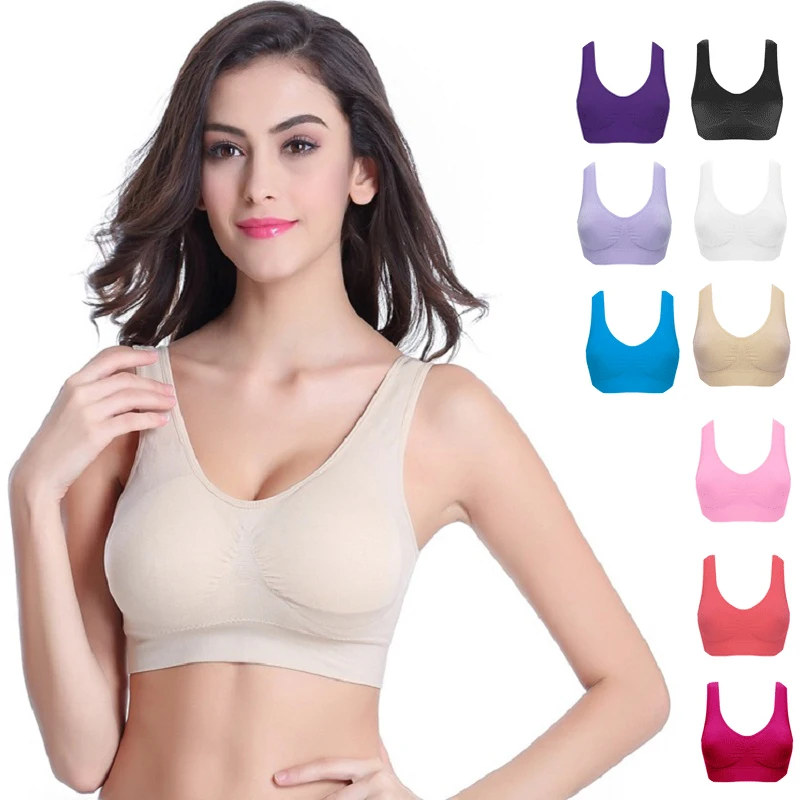 Женский бюстгальтер без косточек бесшовный с отстегивающейся подкладкой