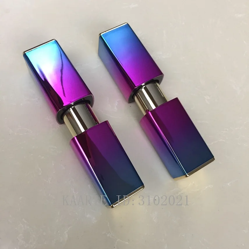 

10/30/50pcs Empty Magnetic Buckle 12.1mm Gradient Blue Pink Lipstick Tube Lip Balm Container Lipstick Shell Packaging Cosmetics
