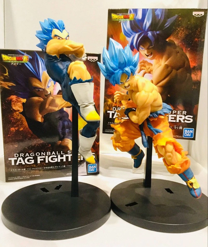 В наличии WSTXBD Banpresto Dragon Ball Z DBZ Tag God Blue Goku игрушки серии vegeta Фигурные модели кукол