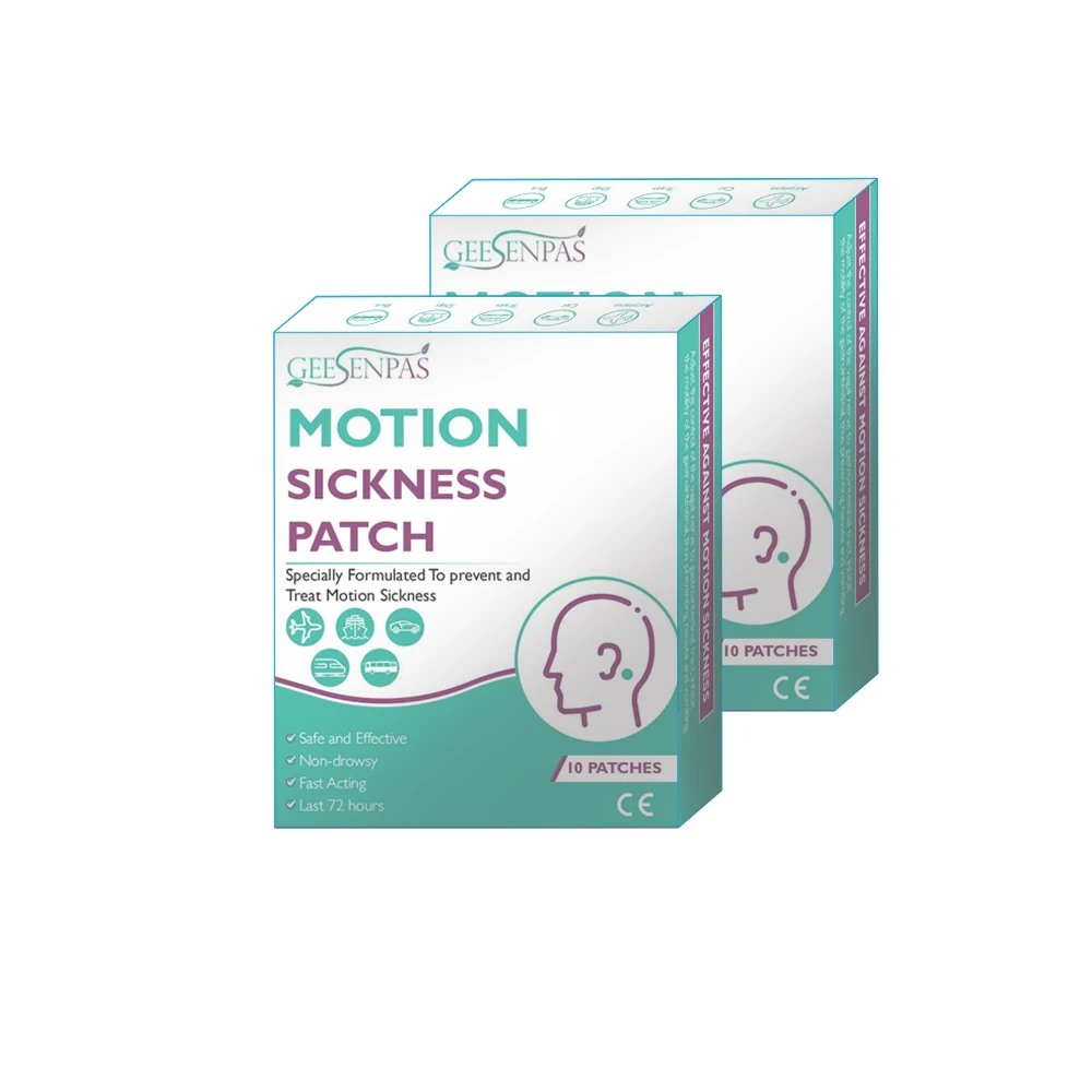 

1box/10pcs Motion Sickness Patch Chinese Herbal Medicinefor Behind Ear Herbal Medical for Travel Nausea and Vomiting Use