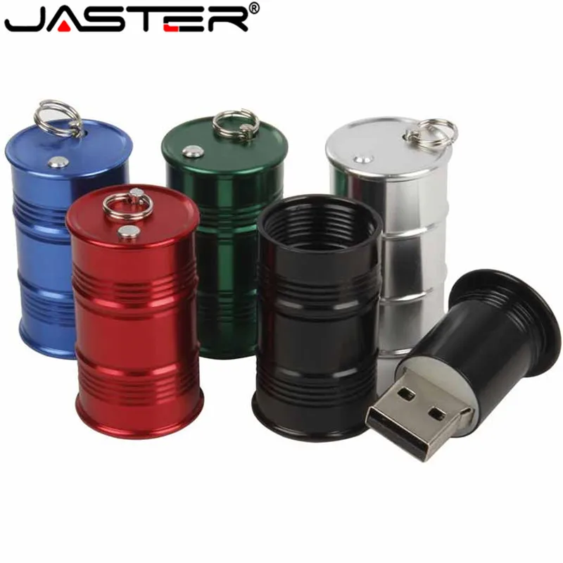 JASTER металлический масляный бак USB флэш накопители накопитель для бутылки с