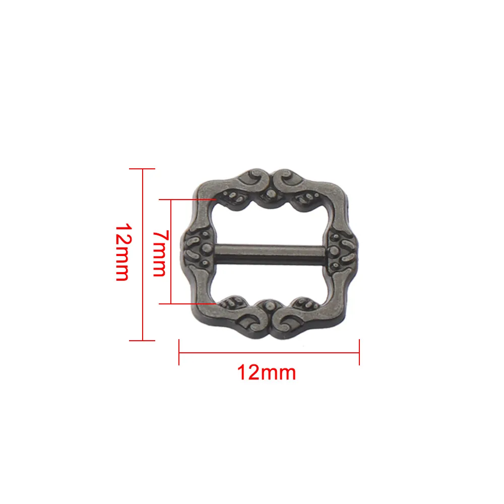 

20Pcs Mini Doll Metal Buttons 7mm Tri-glide Belt Buckle for DIY Doll Bags Shoes Clothes Handmade Clothing Sewing Accessories