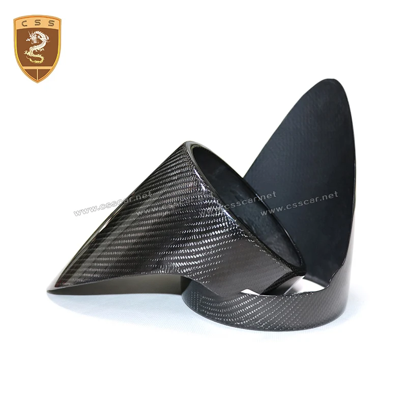 Реальные углеродного волокна задний светильник крышка противотуманный для