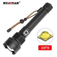 bright led flashlight 3 lighting modes torch for night riding camping hiking hunting indoor activities use 18650 26650 battery