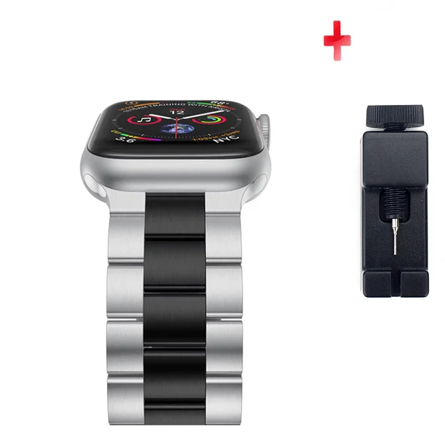 

For Apple Watch strap series 7 6 5 4 3 2 40Mm 44Mm 38mm 42Mm unisex stainless steel strap Iwatch classic metal replacement strap