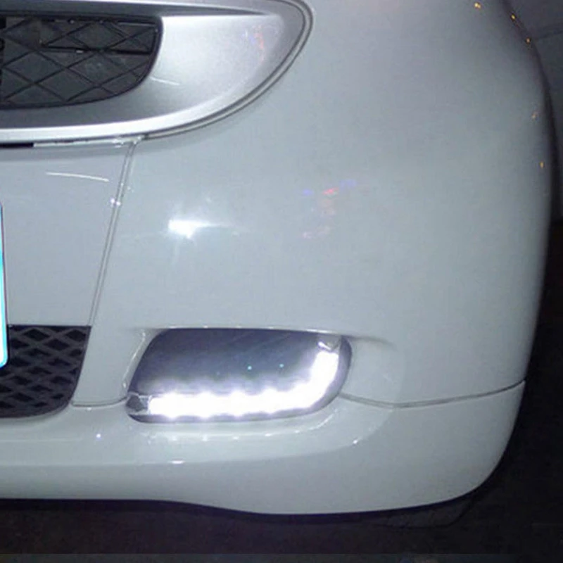 1 комплект белый светодиодный дневный ходовой светильник DRL для MERCEDES BENZ Smart 2008-2010 |
