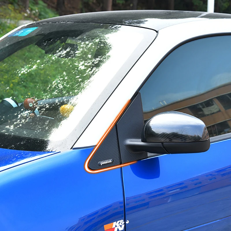 Автомобильная защитная наклейка из углеродного волокна украшение А столба для