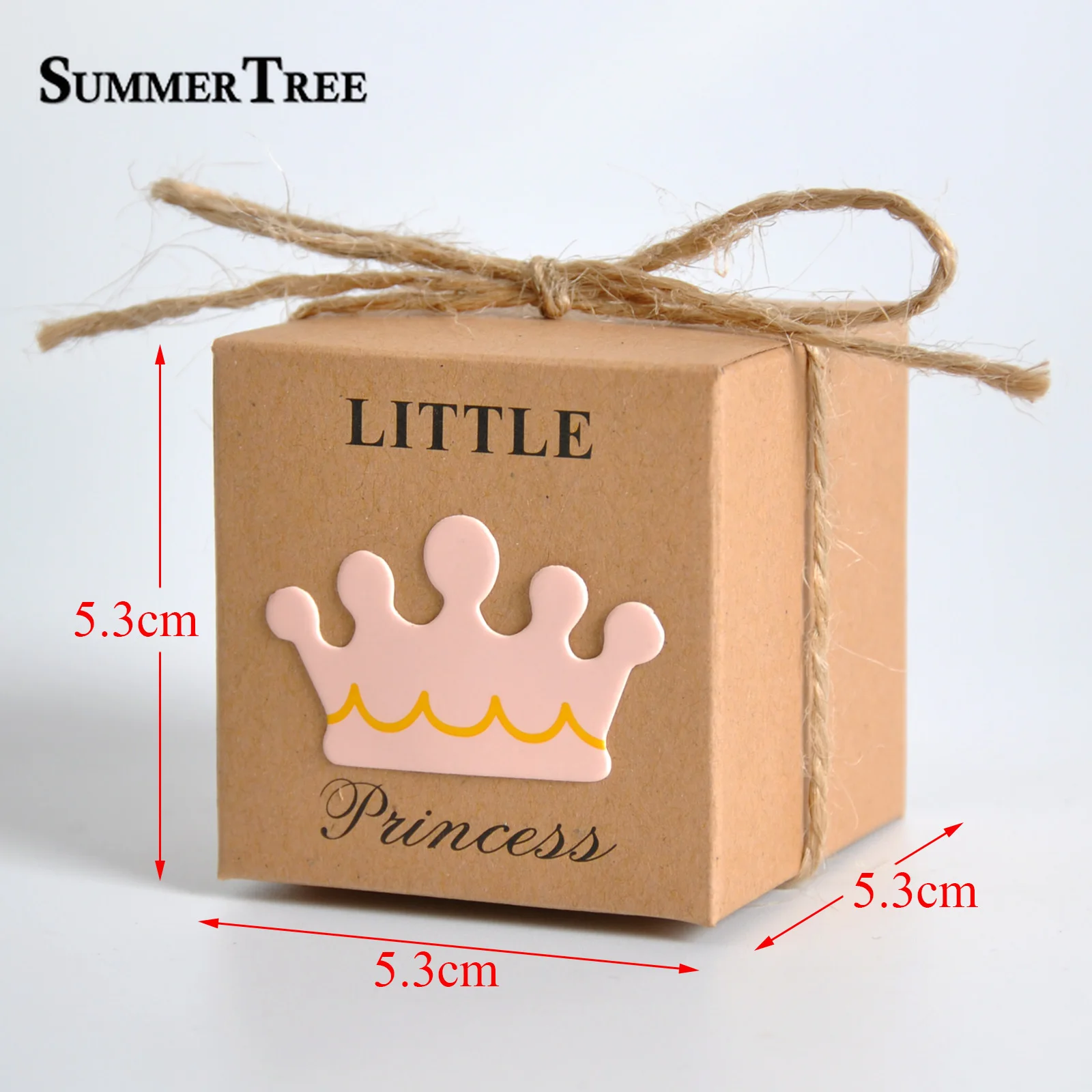 100 шт коробка конфет Маленький принц маленькая принцесса Корона крафт бумажные