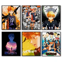 japanese anima hinata haikyuu art poster on the wall character soyo cartoon canvas painting picture for interio living room deco