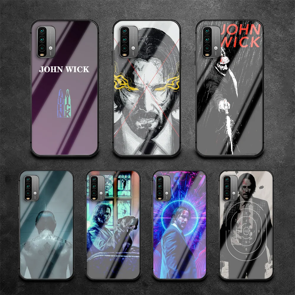 Чехол с закаленным стеклом John Wick для телефона Xiaomi Redmi Note 7 8 9 A S T K30 Pro Ultra Prime Trend Shell Hot