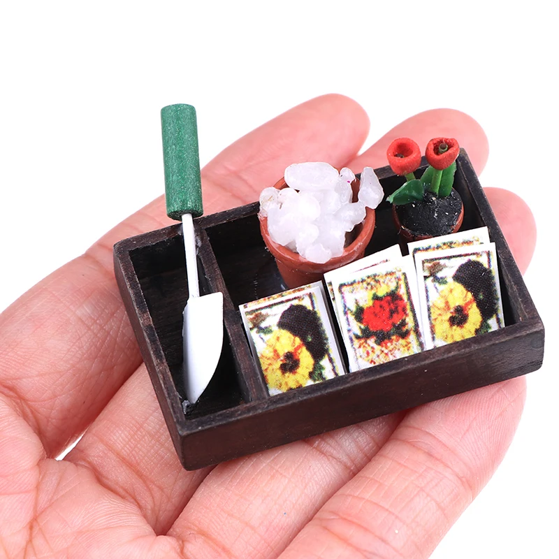 DIY Miniatura металлическая фурнитура для полива лопата грабли садовые инструменты