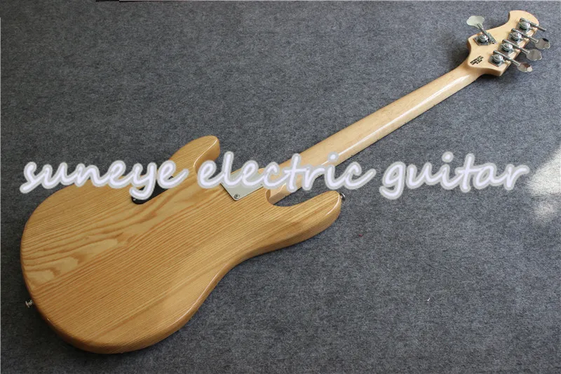 Новое поступление натуральная древесина электрическая бас гитара 5 струн музыка