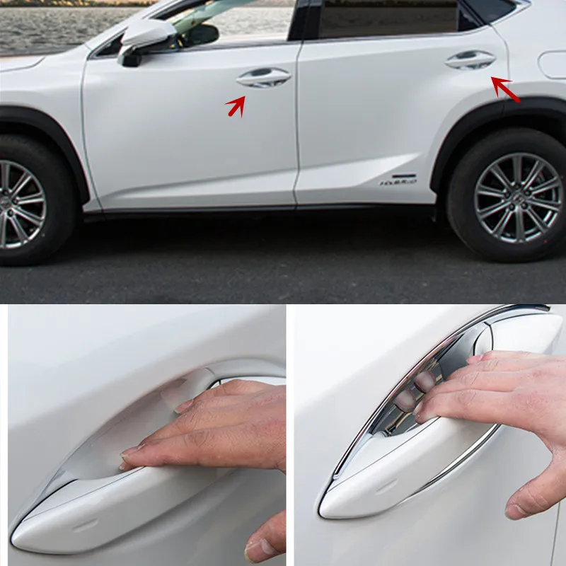 Хромированные дверные ручки чаша держатель чашки крышки гнезд для Lexus NX 200 Т 300h 2015