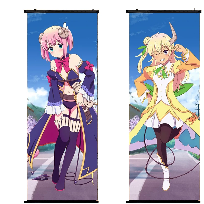 

Anime Poster Machikado Mazoku Yuko Yoshida Lilith Chiyoda Momo wall scroll art picture home decoration 105x40cm