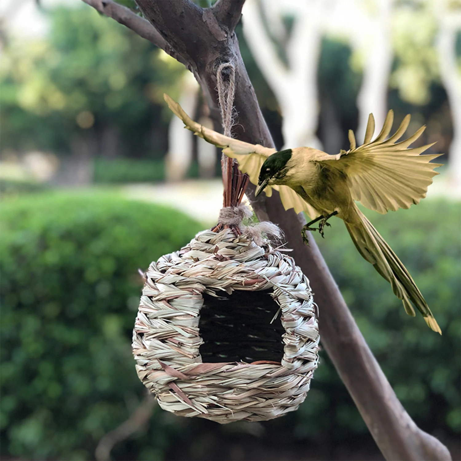 Трава птичье гнездо домик для попугаев хомяк маленькая клетка животных