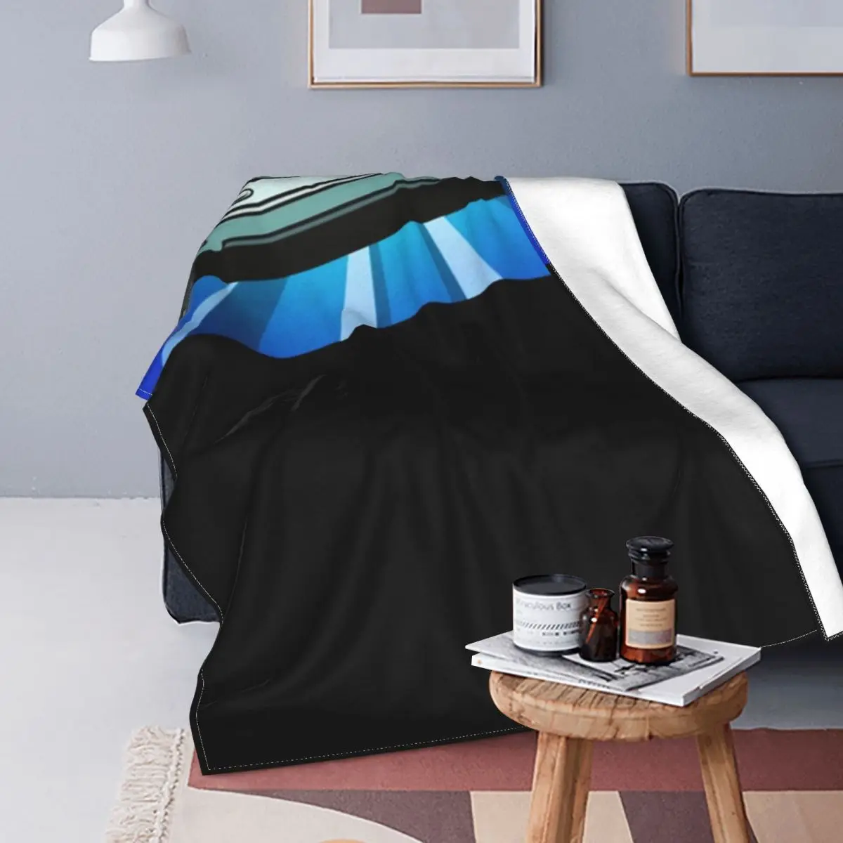

Manta de tres mezclas con música giratoria, colcha para cama a cuadros, manta de pícnic, 135