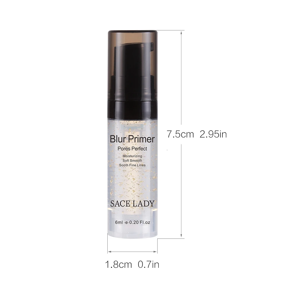 SACE LADY Blur Primer основа для макияжа основа для лица 24 к Золотая основа масляный праймер контроль Профессиональный матовый макияж поры бренд Косметика