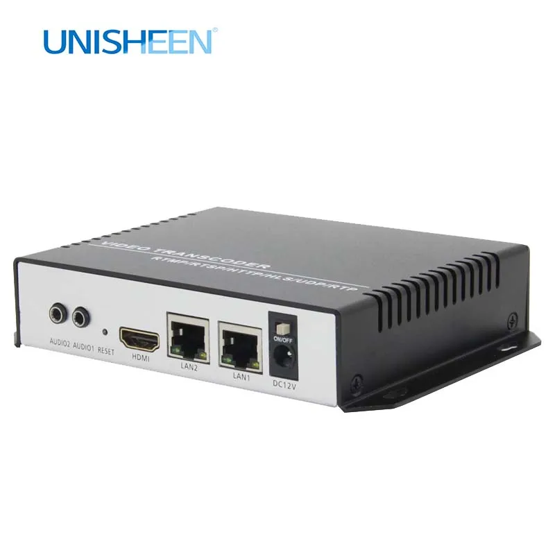 Видеокодер Unisheen RTSP SRT RTMPS UDP TS 4K UHD H.265 H.264 IPTV видеокодер HDMI Youtube Facebook Wowza|Карты видео-