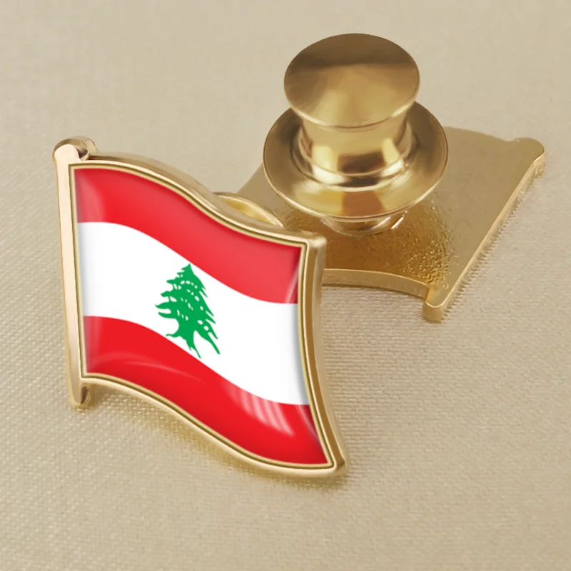 Фото Coat of Arms of Lebanon Lebanese Map Flag National Emblem National Flower Brooch Badges Lapel Pins №2