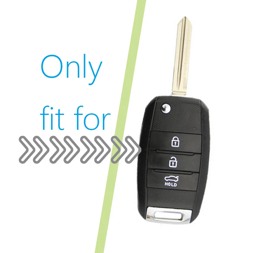 Микош 3 кнопки моющийся Мягкий силиконовый флип чехол для ключа автомобиля Kia New K5