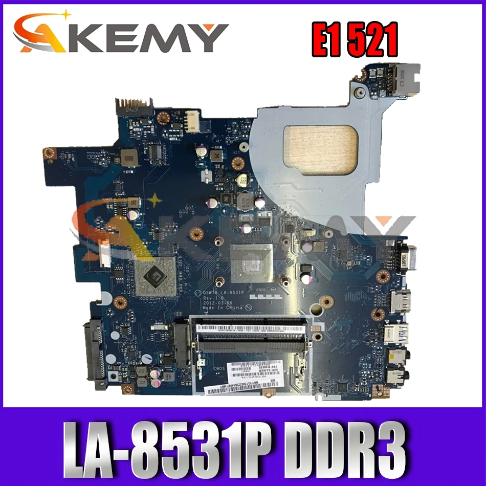 

Материнская плата AKEMY Q5WT6 LA-8531P NB.Y1G11.002 NBY1G11002 для ноутбука Acer Aspire E1 521, встроенный процессор DDR3, Гарантия 60 дней