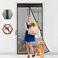 automatic closing magnetic mosquito net summer anti bug fly door curtains mesh door screen magic mesh kitchen screen tool free