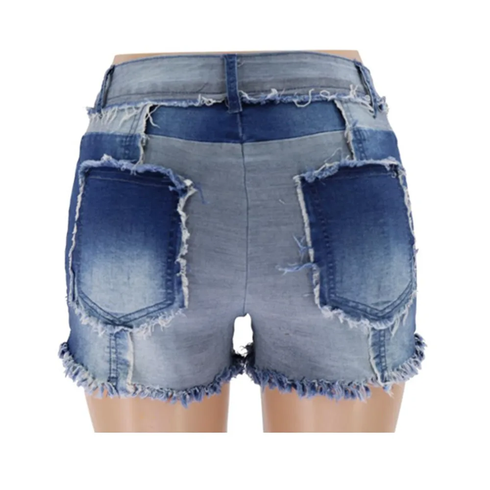 

2021 New Arrival Casual Summer Hot Sale Denim Women Shorts High Waisted Fringed Tassel Plus Size Sexy Short Jeans