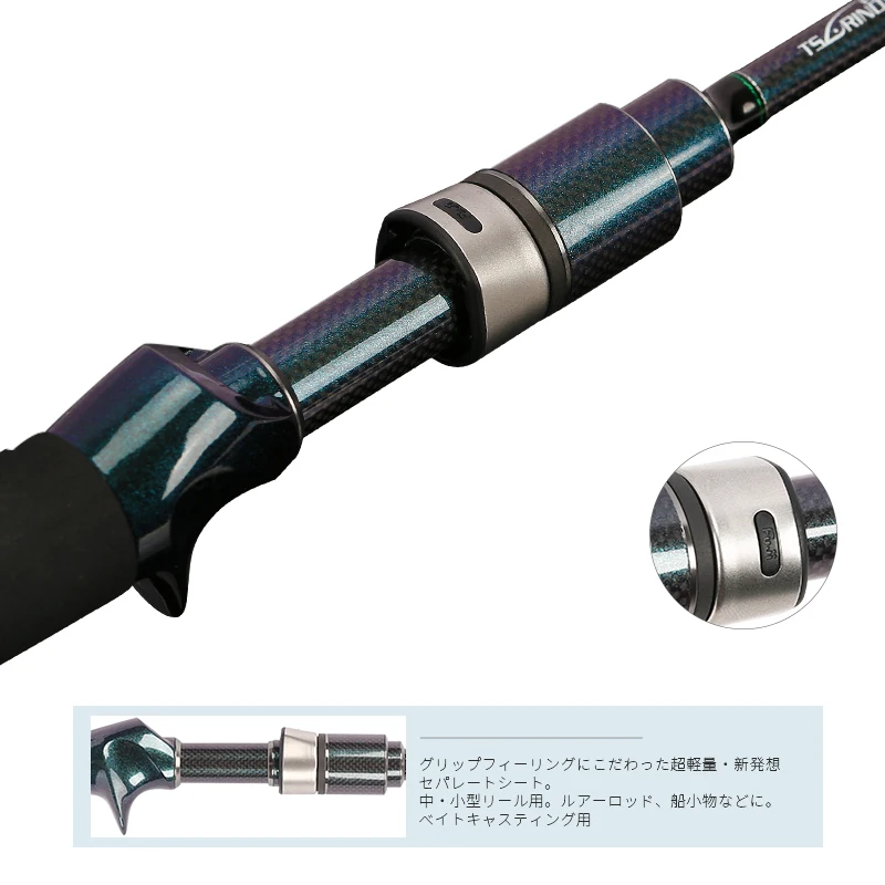 

TSURINOYA AJING Fishing Rod DEXTERITY C722UL 2.19m UL Power Ultralight 2 PCS Baitcasting Trout Bass Rod Bait Casting Carbon Rod