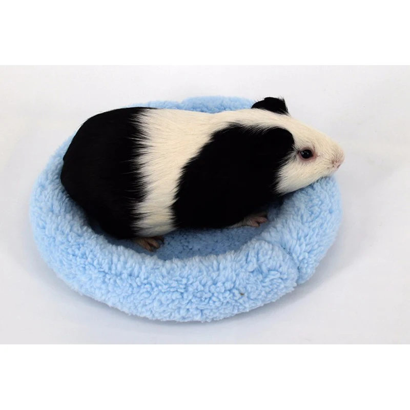 New Cute Circular Soft Fleece Pet Guinea Pig Winter Warm Animal Mat Sleeping Bed |