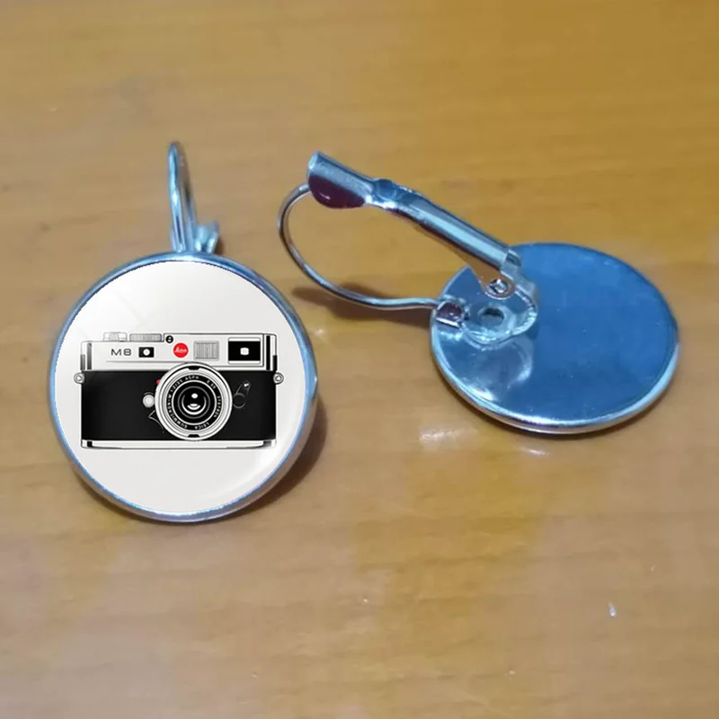 Новые винтажные серьги для телефона с камерой ручной работы стеклянный купол