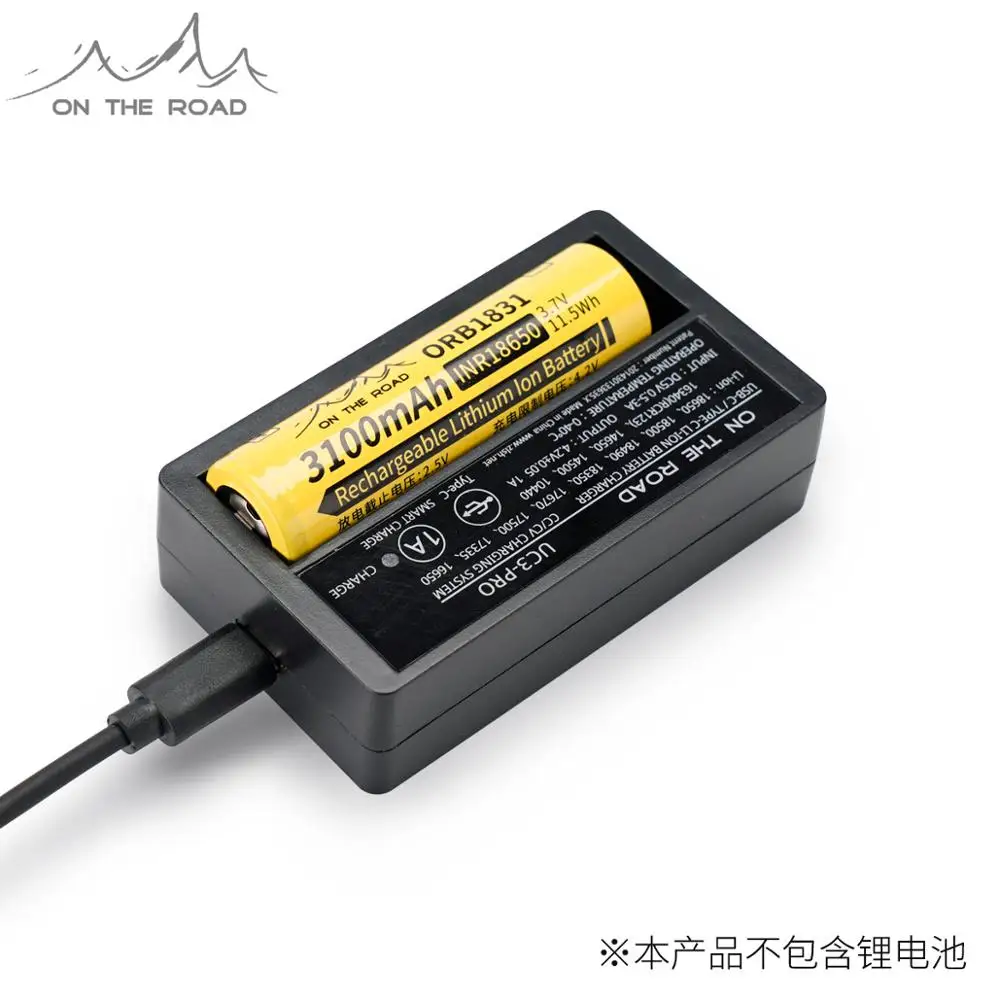 Универсальное зарядное устройство с USB-портом и для зарядки 18650/18350/16340 литиевых